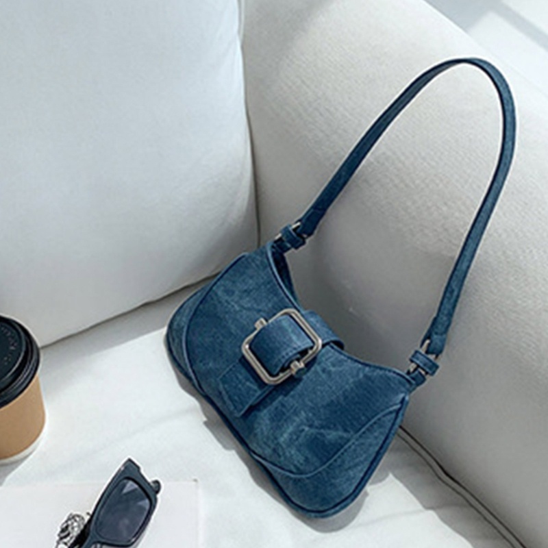 Túi Xách Da PU Đeo Dưới Cánh Tay Phong Cách Vintage Cho Nữ