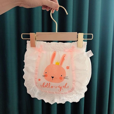 Adabaobao® ᵛⁿLolita phong cách bé quần lót bé gái bông nguyên chất bé quần lót bé gái quần short bé công chúa tam giác mặc bên ngoài (thỏ)