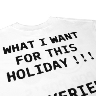 Áo thun POPPOP ANTI HOLIDAY TEE WHITE