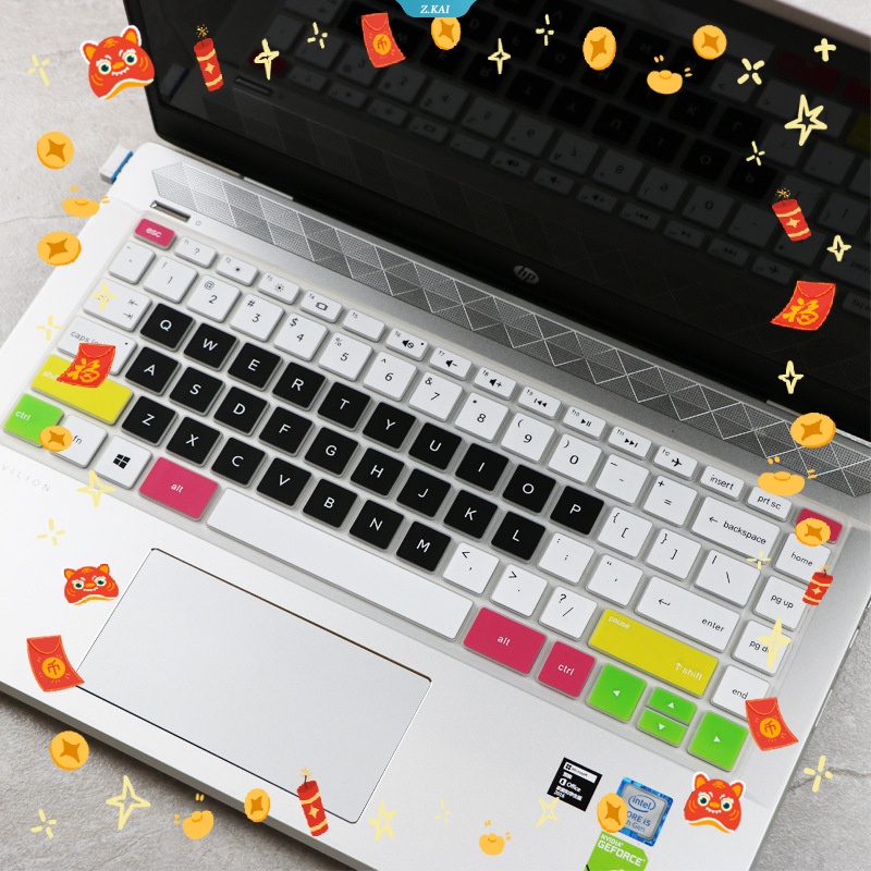 Miếng Dán Bảo Vệ Bàn Phím Laptop HP Skin 14-CE 14s-cf 14-BS 14s-dk 14-CM Series 14 HP Bằng Silicon Chống Thấm Nước Chống Bụi