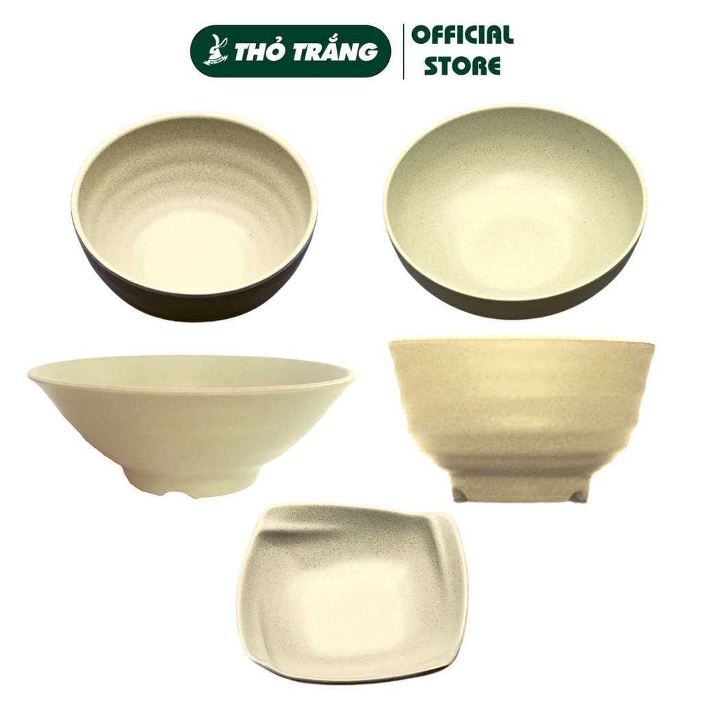 Tô ăn bún, phở màu Nâu Nhựa Melamine nhiều size lựa chọn