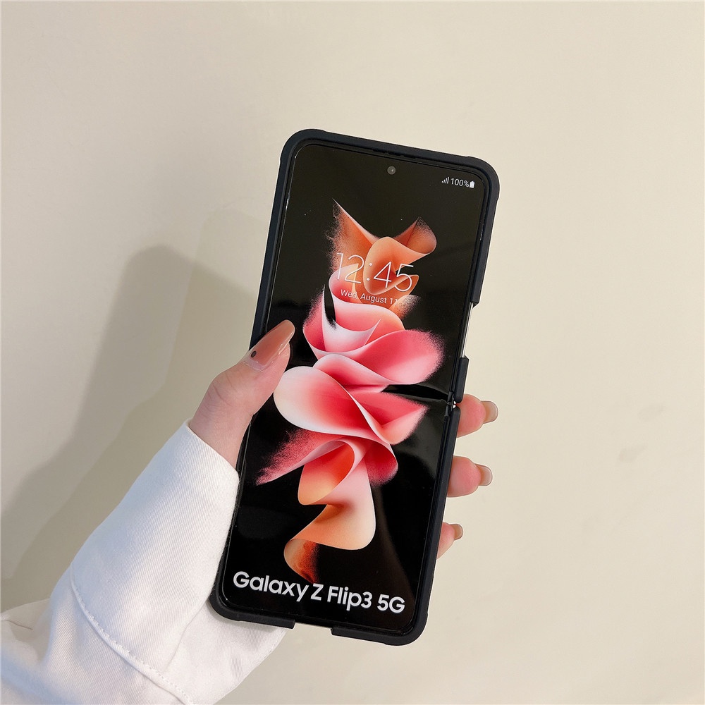 Ốp Điện Thoại Silicone Mềm Chống Sốc Chống Dấu Vân Tay Cho Galaxy Z Flip 4 5G Z Flip 3