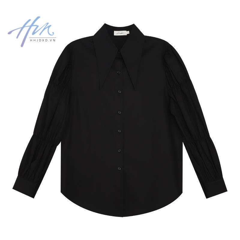 Áo Sơ Mi Trắng Tay Dài Dáng Rộng Phong Cách Cổ Điển Thời Trang Mùa Thu Mới 2023 Dành Cho Bạn Nữ