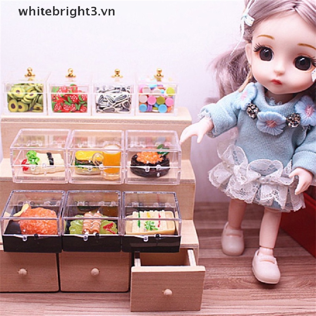 Set 2 Hộp Đựng Bánh Kẹo / Món Tráng Miệng Trang Trí Nhà Búp Bê