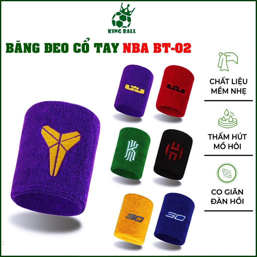 Băng Cổ Tay Bóng Rổ Thấm Mồ Hôi Bảo Vệ Cổ Tay