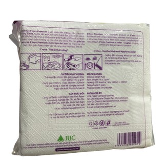 Bịch khăn giấy vuông EMOS - 100 tờ