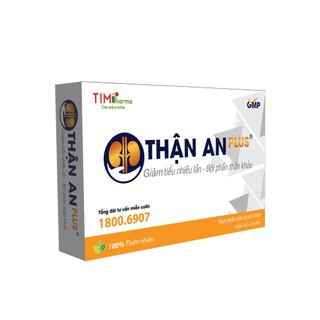Tpbvsk thận an plus – hỗ trợ giảm tiểu nhiều lần, bội phần thận khỏe - hộp 20 viên