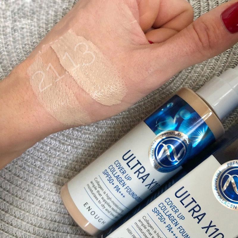 KEM NỀN ENOUGH ULTRA X10 COVER UP COLLAGEN FOUNDATION SPF50 + PA +++