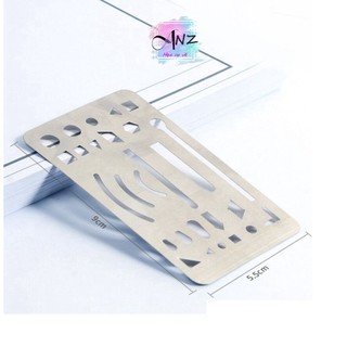 [ Họa cụ ANZ ] Thước Che Tẩy - Erasing Shield - Thước Chắn tẩy