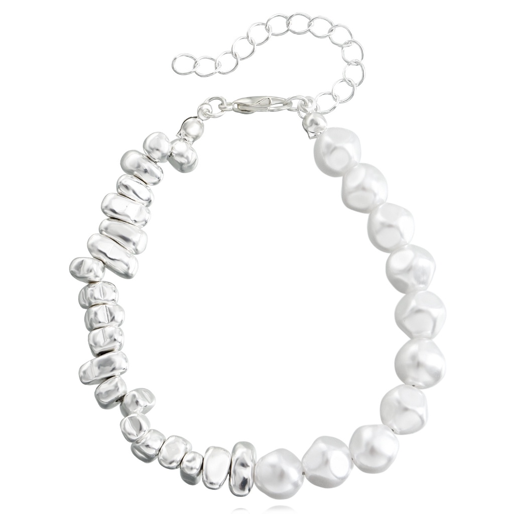 Vòng Tay Mạ Bạc Sang Trọng Thiết Kế Cổ Điển Cho Nữ