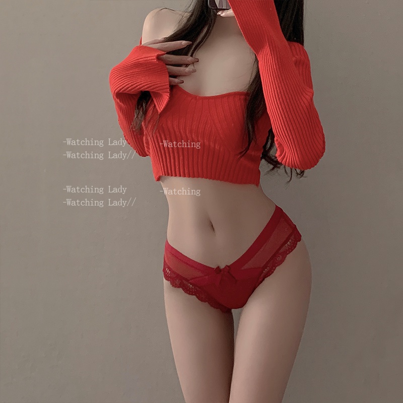 Quần lót nữ cạp chéo sexy chất cotton phối ren mềm mại THE CELYNBRA - QL12