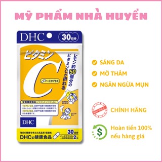 Viên Uống DHC Vitamin C, Viên Uống Nhật Bản Giúp Sáng Da Mờ Thâm 30 90