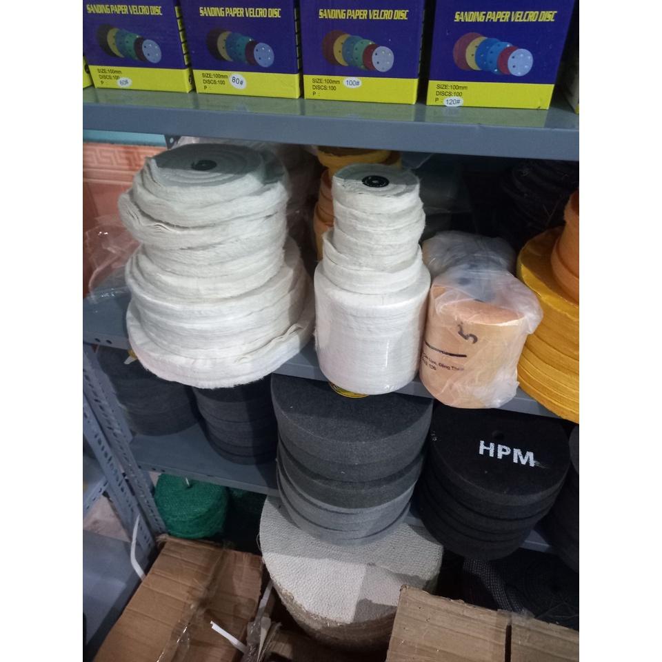 Bánh vãi đánh bóng inox