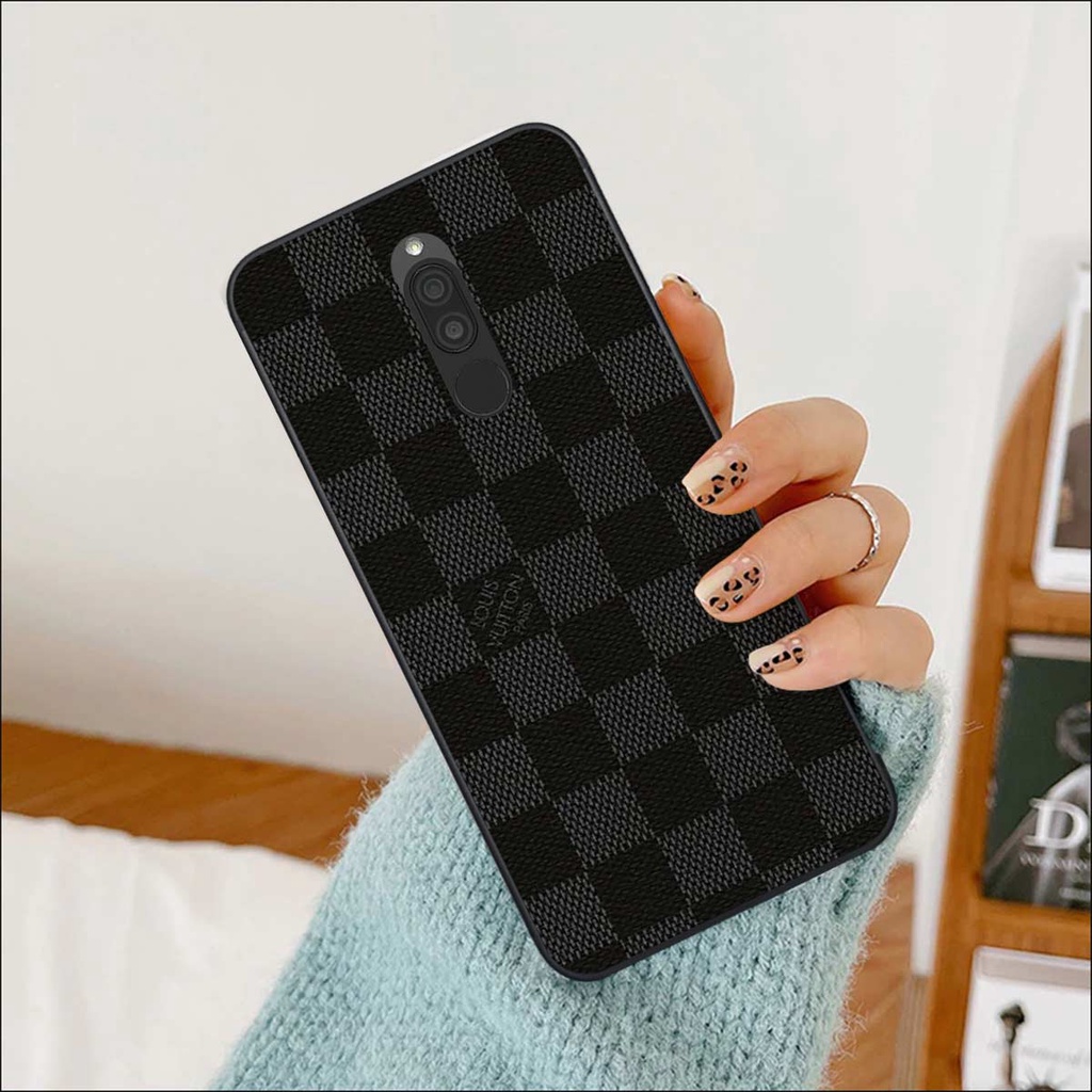 Ốp lưng Xiaomi Redmi 8 hình caro, thời trang hàng hiệu cao cấp, vỏ ốp rẻ đẹp