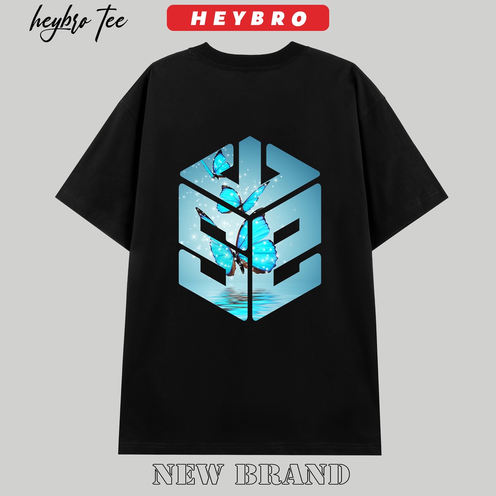 Áo thun unisex nam nữ tay lỡ form rộng Local Brand HEYBRO / AT45