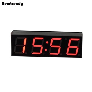 3 In 1 Digital LED Time Clock Temperature Voltage Module Voltmeter For Car
