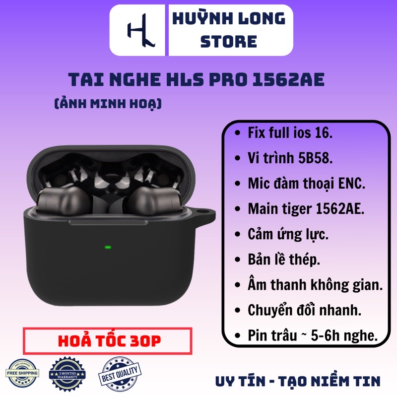 Tai Nghe HLS Pro | Chống Ồn Xuyên Âm ANC | Âm Thanh Không Gian | Pin 8h