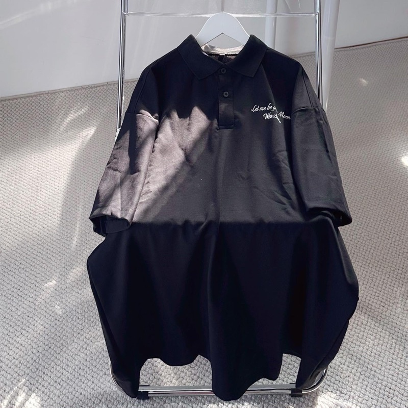 Áo polo Let me in 2 mặt TH6