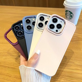 Sang Trọng Ốp Điện Thoại tpu Silicon Mềm Siêu Mỏng Mạ Kim Loại Chống Sốc Cho iphone 15 14 pro max 13 12 11 pro max