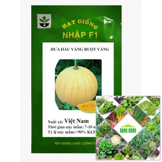 Gói 10 hạt giống dưa hấu ruột vàng