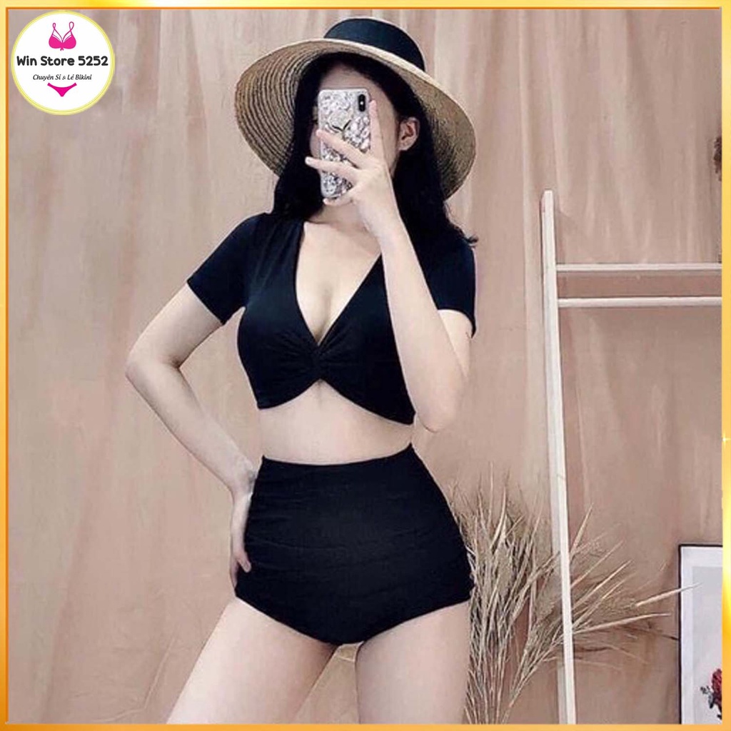 Đồ bơi đi biển hai mảnh xoắn ngực nhiều màu bikini HM-005