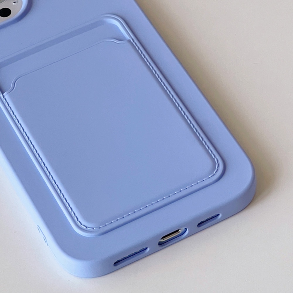 Ốp Điện Thoại Silicon TPU Mềm Siêu Mỏng Có Ngăn Đựng Thẻ Cho IPhone 14 13 12 11 Pro Max X Xs XR 8 7 Plus
