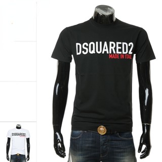  Áo Thun Nam Tay Ngắn Cổ Tròn In Chữ Dsquared2 D2 Power S74GD0828 S22427 