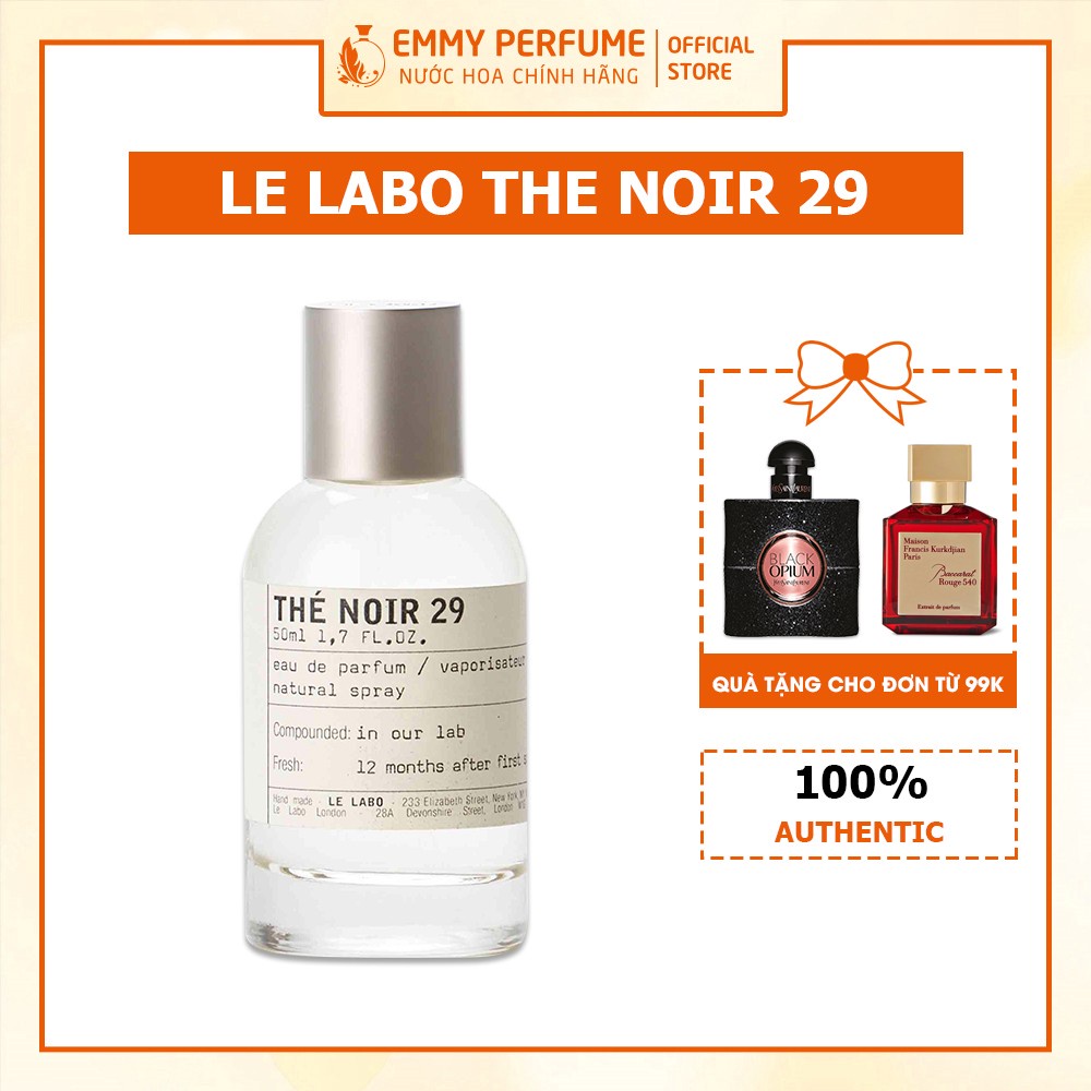 Nước hoa unisex nam nữ ʟᴇ ʟᴀʙᴏ The Noir 29 - Hương trà đen thơm ngát