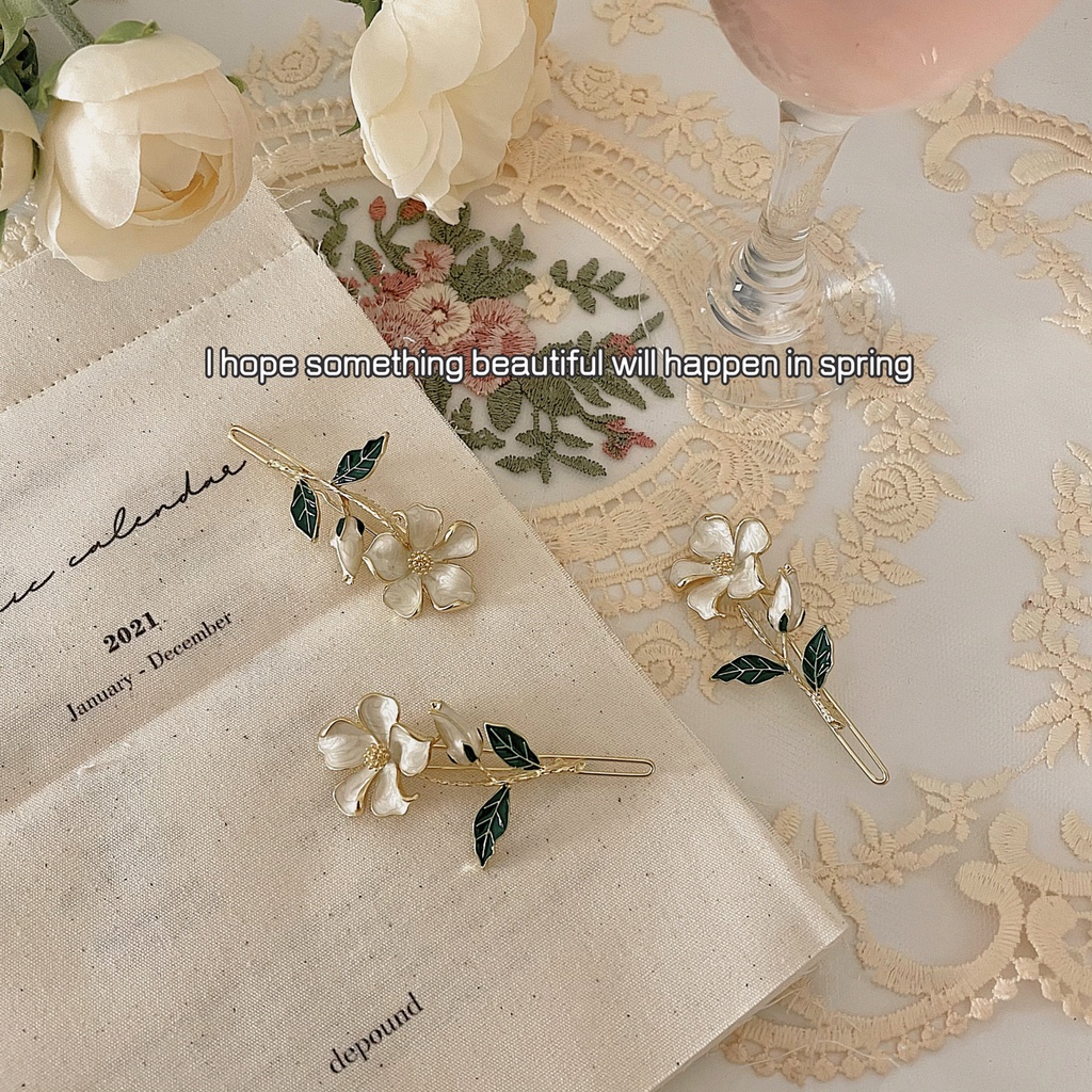 Kẹp Tóc Hình Hoa Phong Cách Hàn Quốc Phù Hợp Cho Mùa Hè