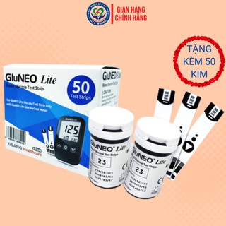 Bộ que thử đường huyết Gluneo + Tặng kèm theo kim chích