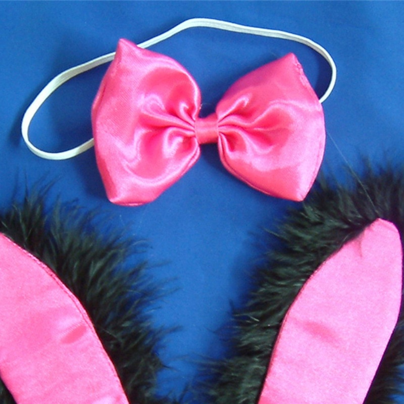 1 Bộ Băng Đô Tai Thỏ Bông Hoạt Hình Thời Trang Mùa Thu