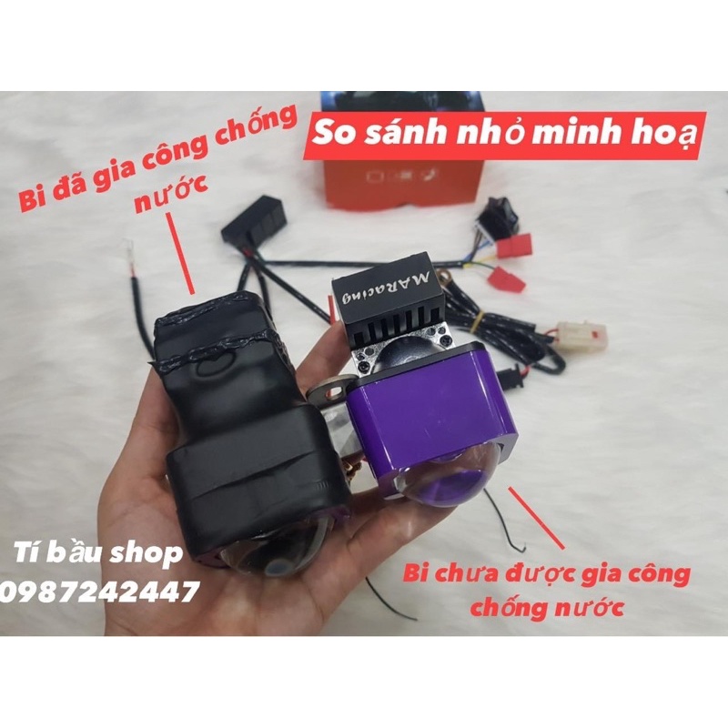 Combo đèn Ma Racing 1.5 gắn hốc kèn Winner X 45W