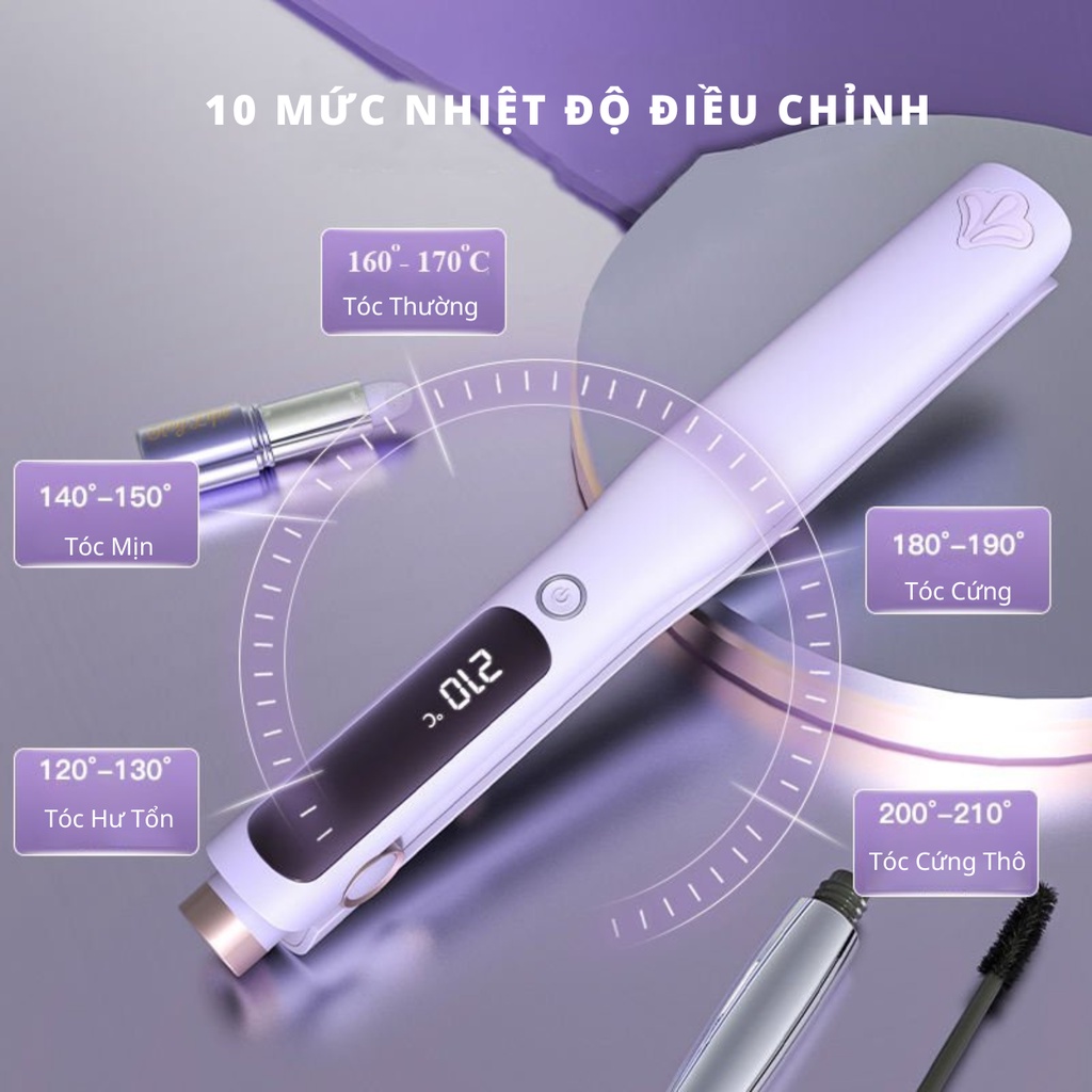 Máy Uốn Duỗi Tóc Nanomax XN-838D, Bổ Sung Ion, Dưỡng Tóc Mềm Mượt, Màn Hình Led Điều Chỉnh Nhiệt Độ Tiện Lợi.