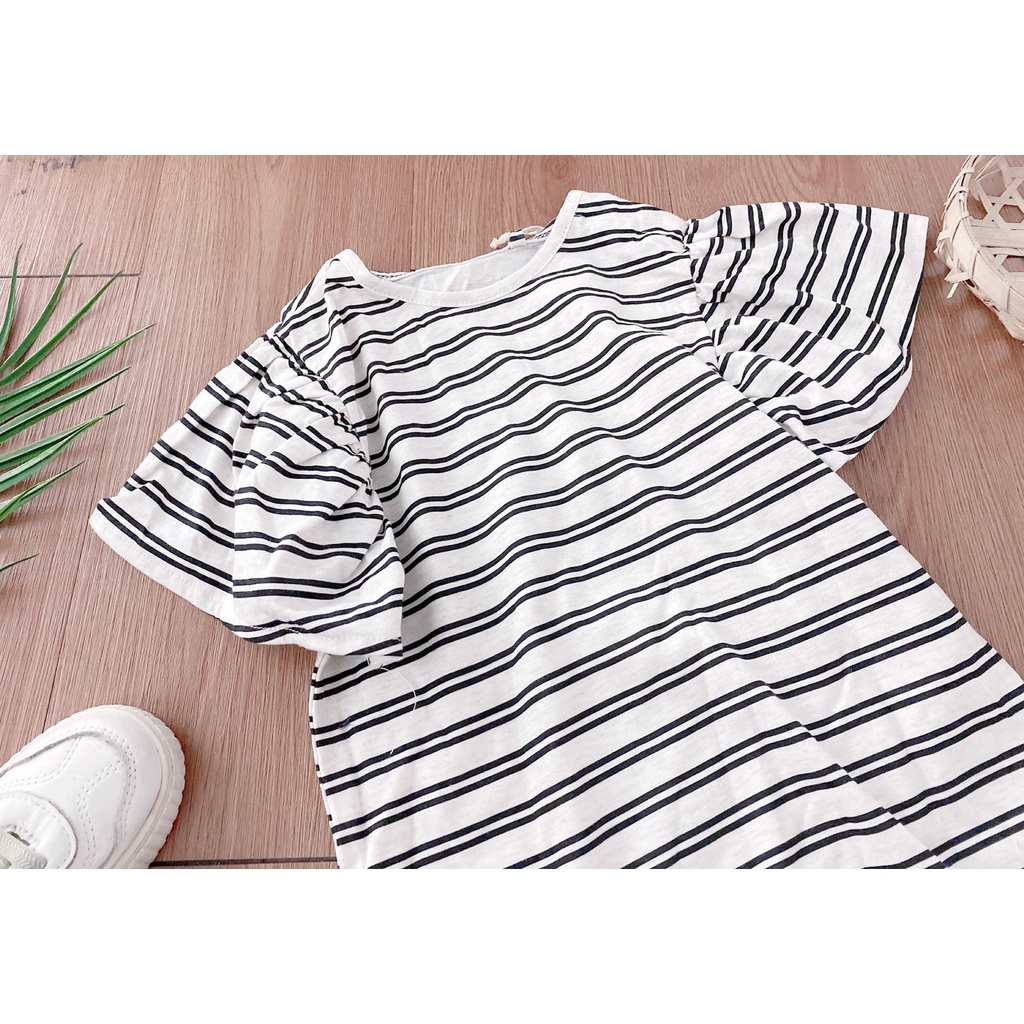 Áo cotton Jessica Jimpson tay nhún xòe 3 màu BG size 12m - 6y