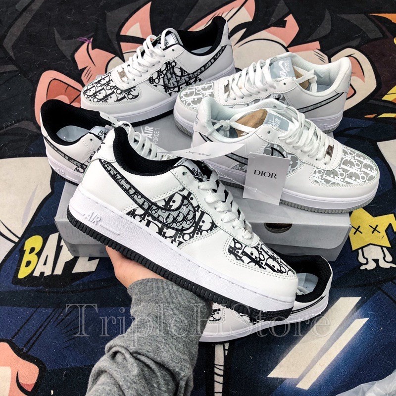 Giày thể thao Force 1 Dior Bản Cao Cấp Tặng Kèm Bill , Đóng hộp đầy đủ