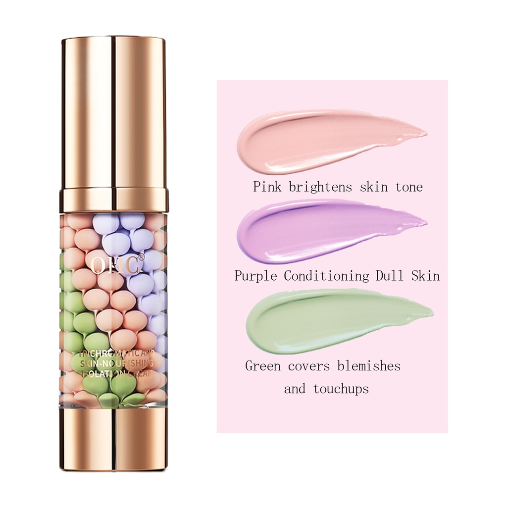 Lọ Kem Lót Trang Điểm Lamuseland Đa Năng Làm Sáng Da Màu Hồng / Tím / Xanh Lá / Vàng #Phụ Kiện Điện Tử OHC-80633380633