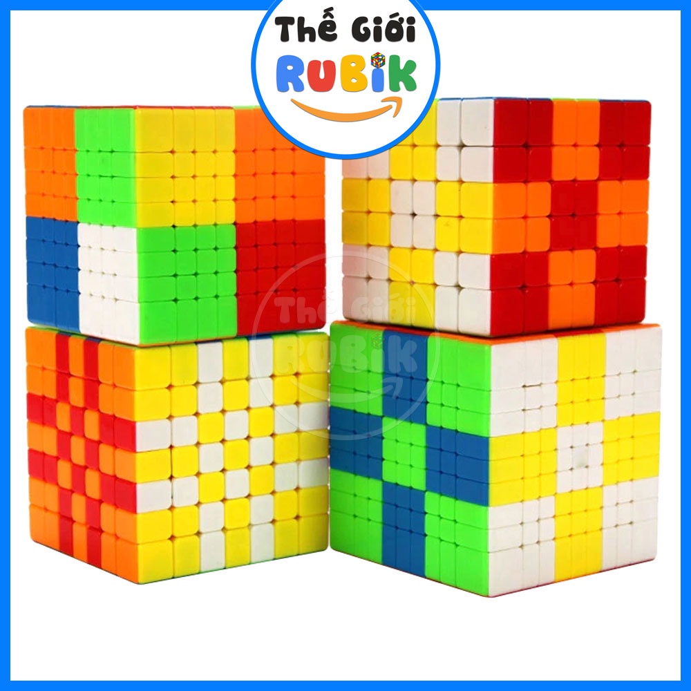 Combo Rubik 8 9 10 Qiyi Nhựa Màu Bền Đẹp. Rubic 8x8 9x9 10x10 Tầng | Thế Giới Rubik