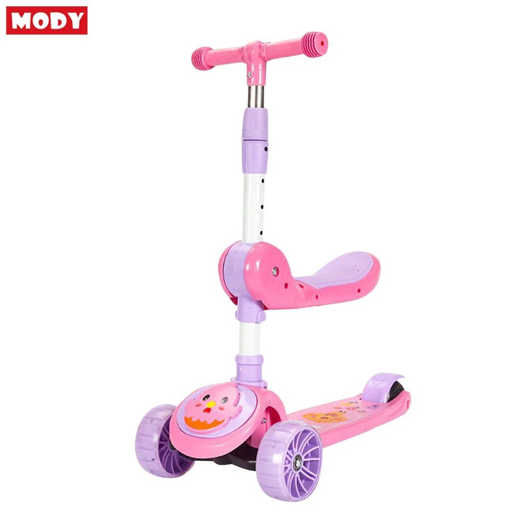 Xe scooter trẻ em cho bé 3 bánh có yên ngồi Mody M908