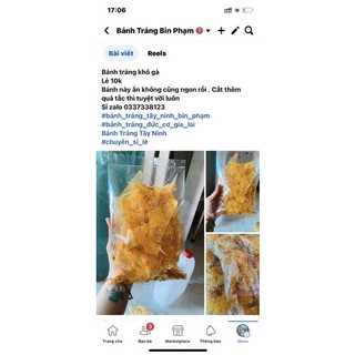 Bánh tráng khô gà
