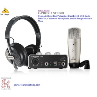 U-phoria studio recording packages behringer | bộ thu âm behringer u-phoria studio