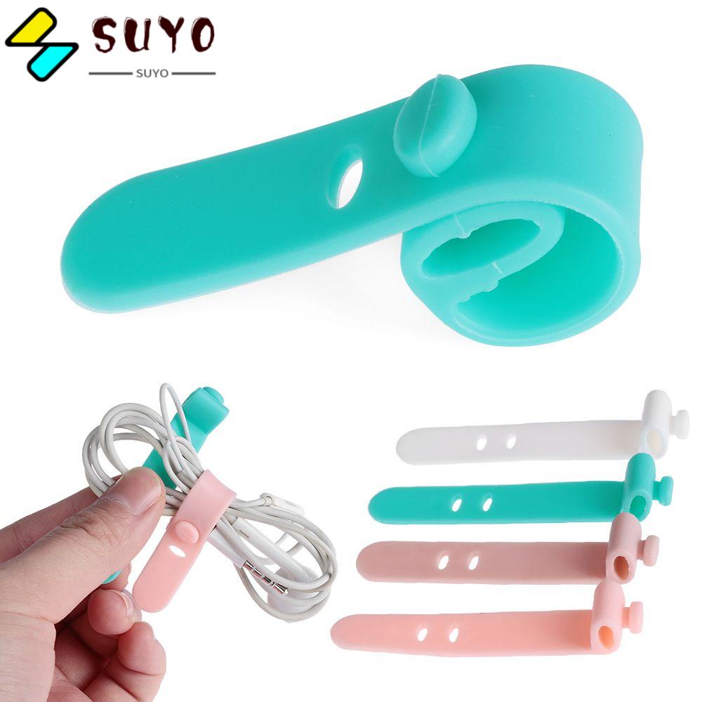 Bộ 4 / 8 Dây Quấn Dây Cáp Tai Nghe Gọn Gàng Tiện Dụng