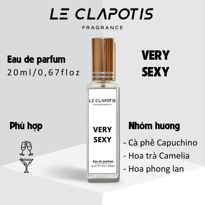 Nước Hoa Nữ Very Sexy chính hãng Le Clapotis Phong cách, Gợi cảm, Cuốn hút Thể tích 20ml