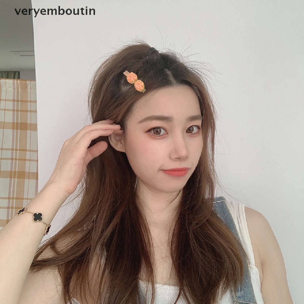 Kẹp Tóc Hình Trái Cam Ngộ Nghĩnh Cho Bé