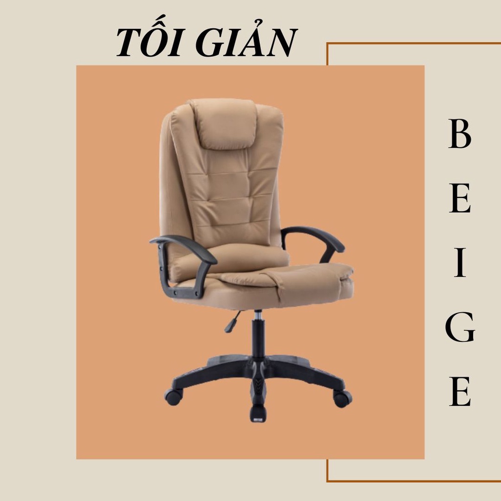 GHẾ LÀM VIỆC VĂN PHÒNG CÔNG THÁI HỌC TỰA ĐẦU THƯ GIÃN KIỂU DÁNG SANG TRỌNG