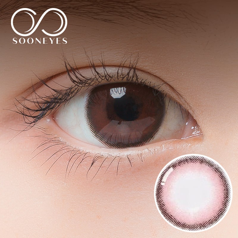 Lens áp tròng giãn nhẹ tím hồng trầm quyến rũ SHINE VIOLET chính hãng Hàn Quốc có độ cận
