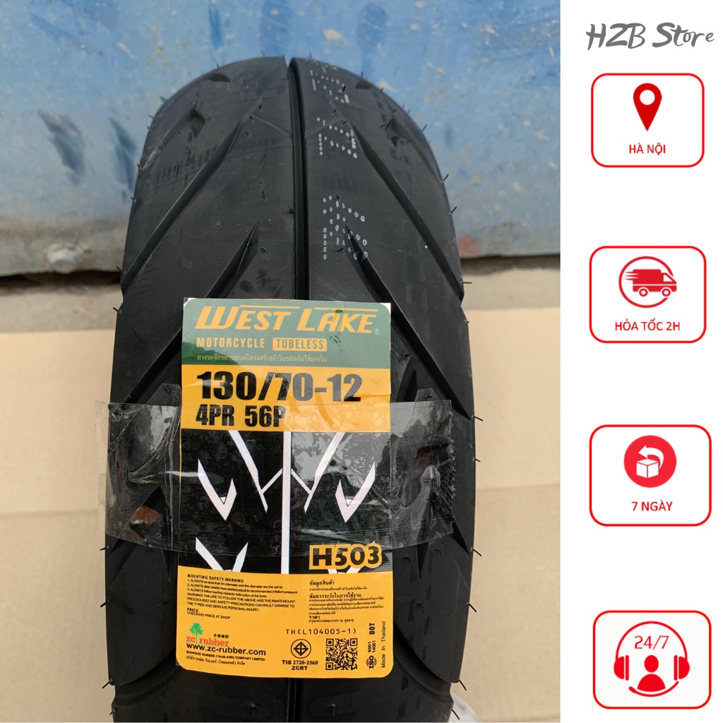 Lốp Xe Máy West Lake 130/70-12 H503 Thái Lan Hàng Chính Hãng