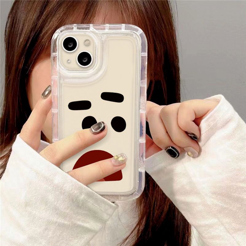 Ốp Điện Thoại Silicon TPU Mềm Trong Suốt Họa Tiết Emote Dễ Thương Cho IPhone 14 13 11 12 Pro XS Max X XR 7 8 Plus