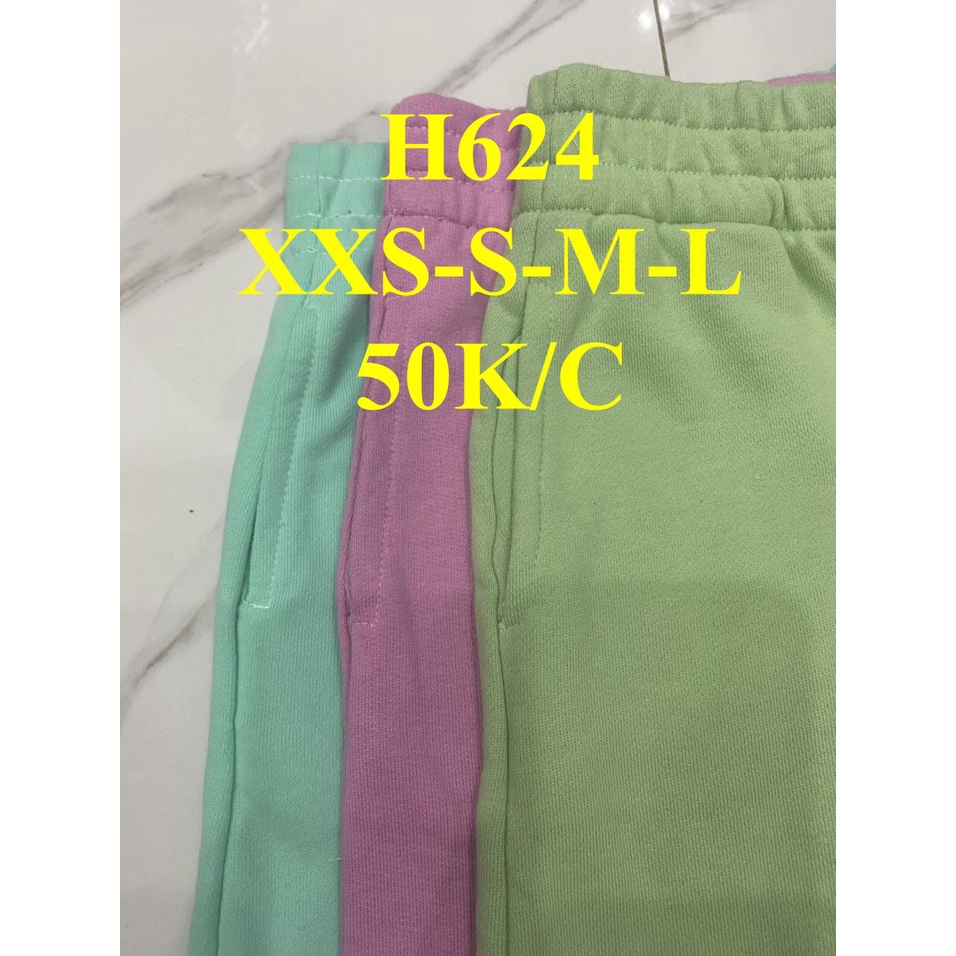 * Mã H624: Quần short nữ, chất da cá vải dư