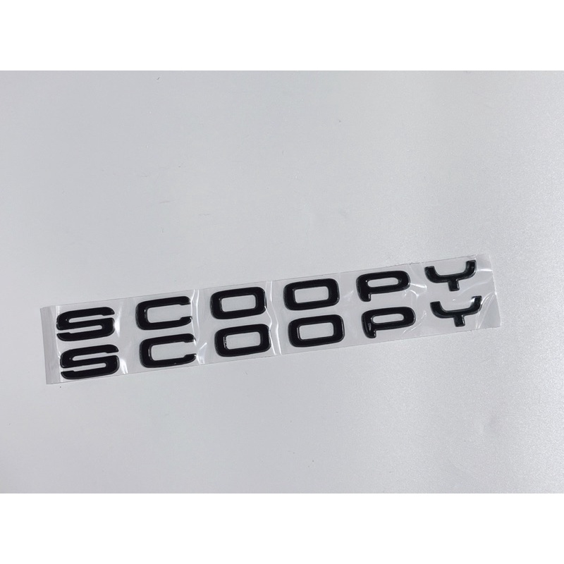 Cặp tem nổi chữ Scoopy 19.6x1.5cm mẫu thay thế tem zin, hàng sắc nét bao đẹp