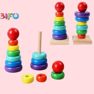 Bộ đồ chơi tháp cầu vồng giúp bé phát triển trí thông minh nhanh nhẹn